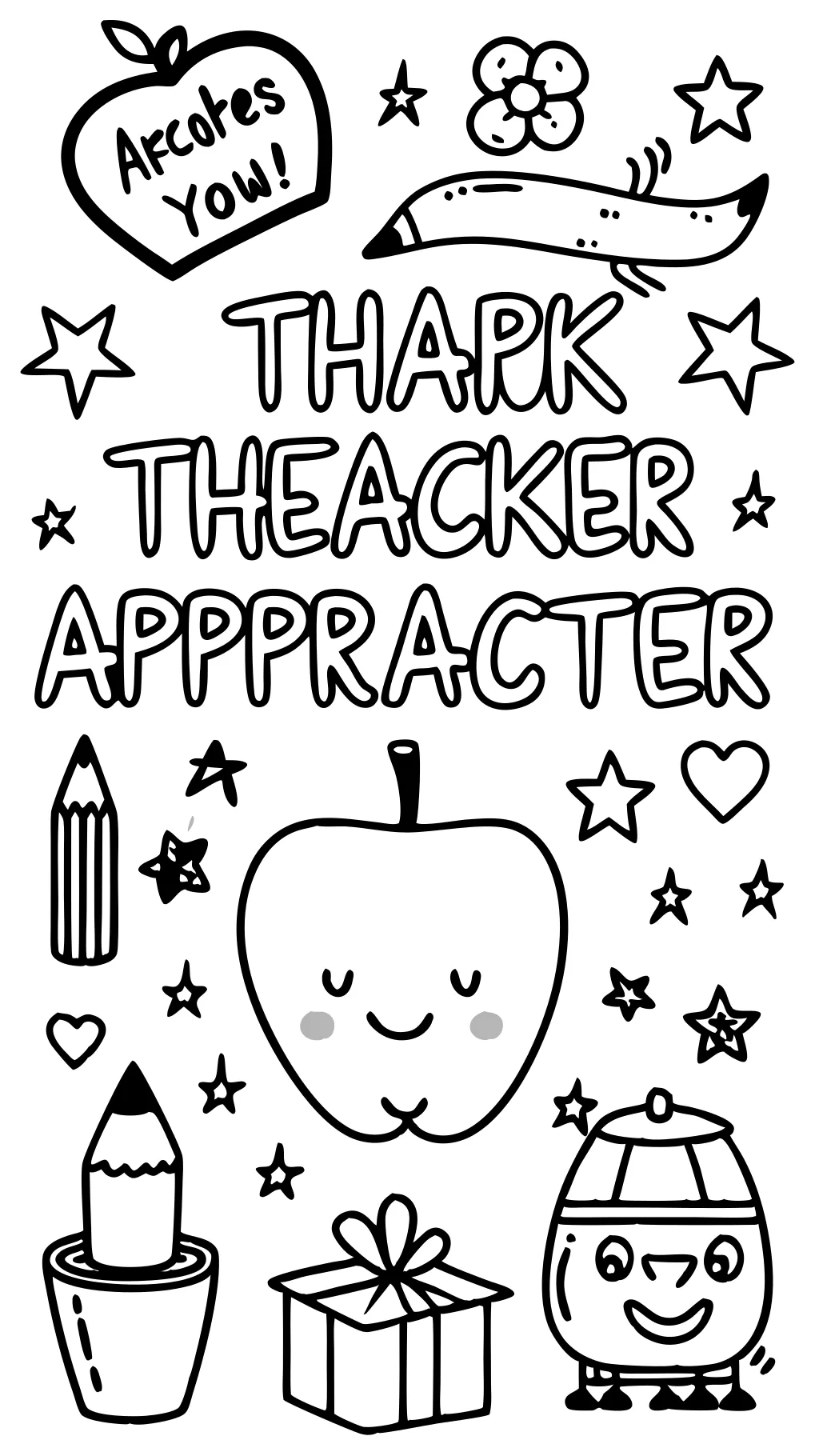 teacher appreciation coloring pages